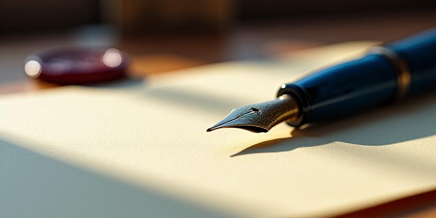 Pluma estilográfica sobre papel antiguo representando el compromiso de confidencialidad